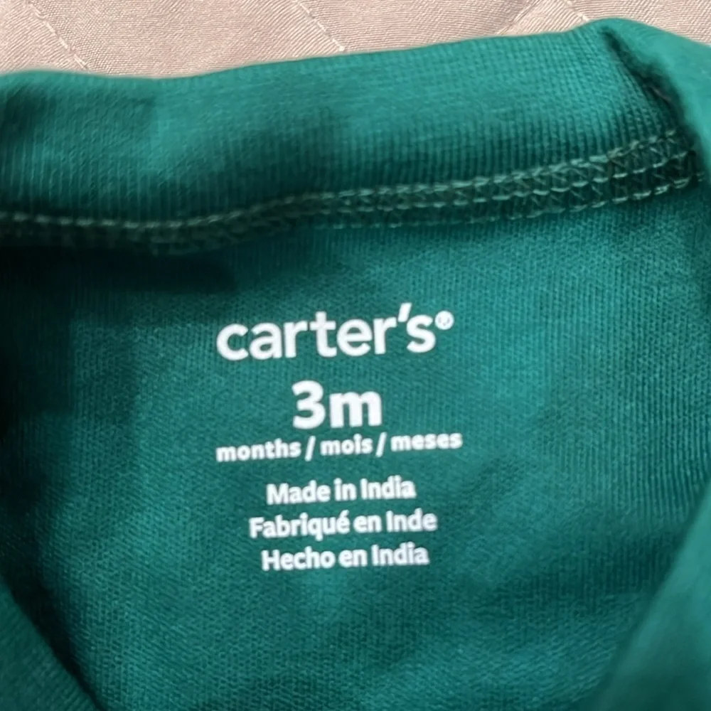 Baby Carter's Christmas Tree Snap-Up Cotton Sleep & Play/NWT/3M